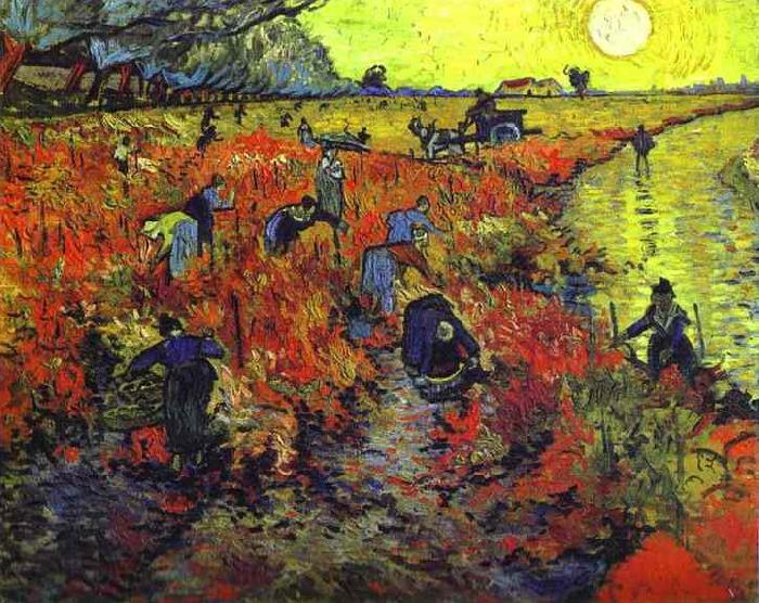 Vincent Van Gogh The Red Vineyard Spain oil painting art